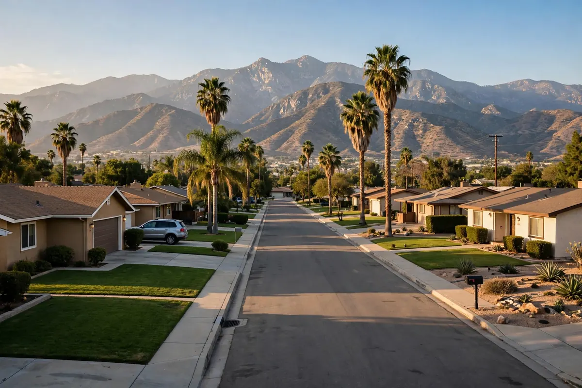 Residential neighborhood near Moreno Valley, SC